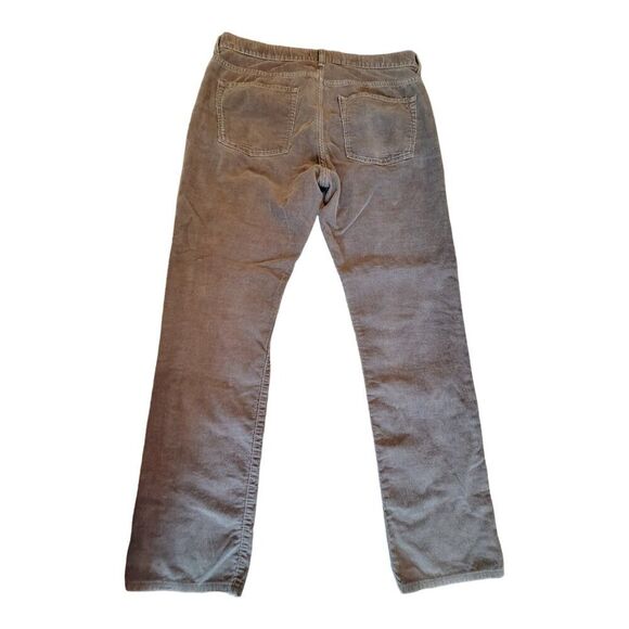 J. Crew 1040 Corduroy Pants Men’s Size 33 Trousers Gray 5 Pocket Jeans Excellent - Picture 7 of 15